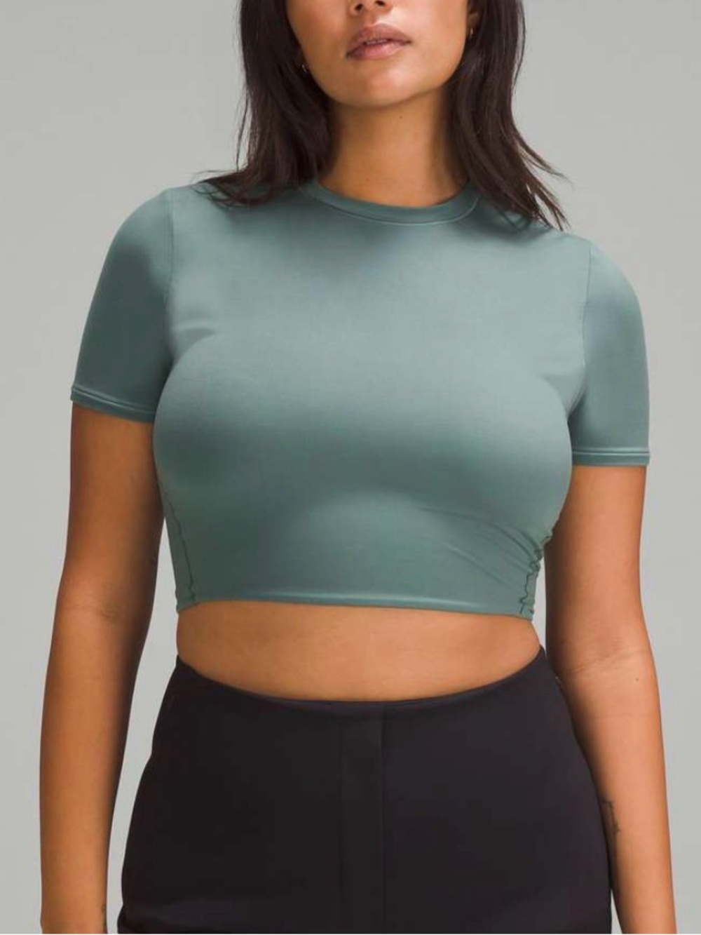 Lululemon crop Short Sleeve Top - Sage Green